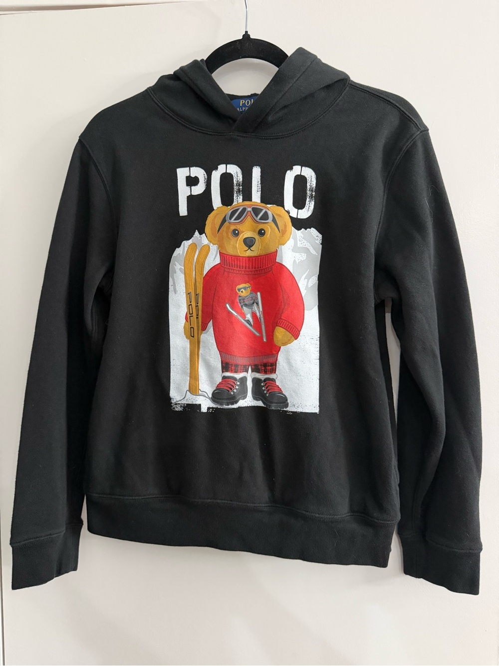 Polo Ralph Lauren Ski Bear Hoodie Boys L 14-16